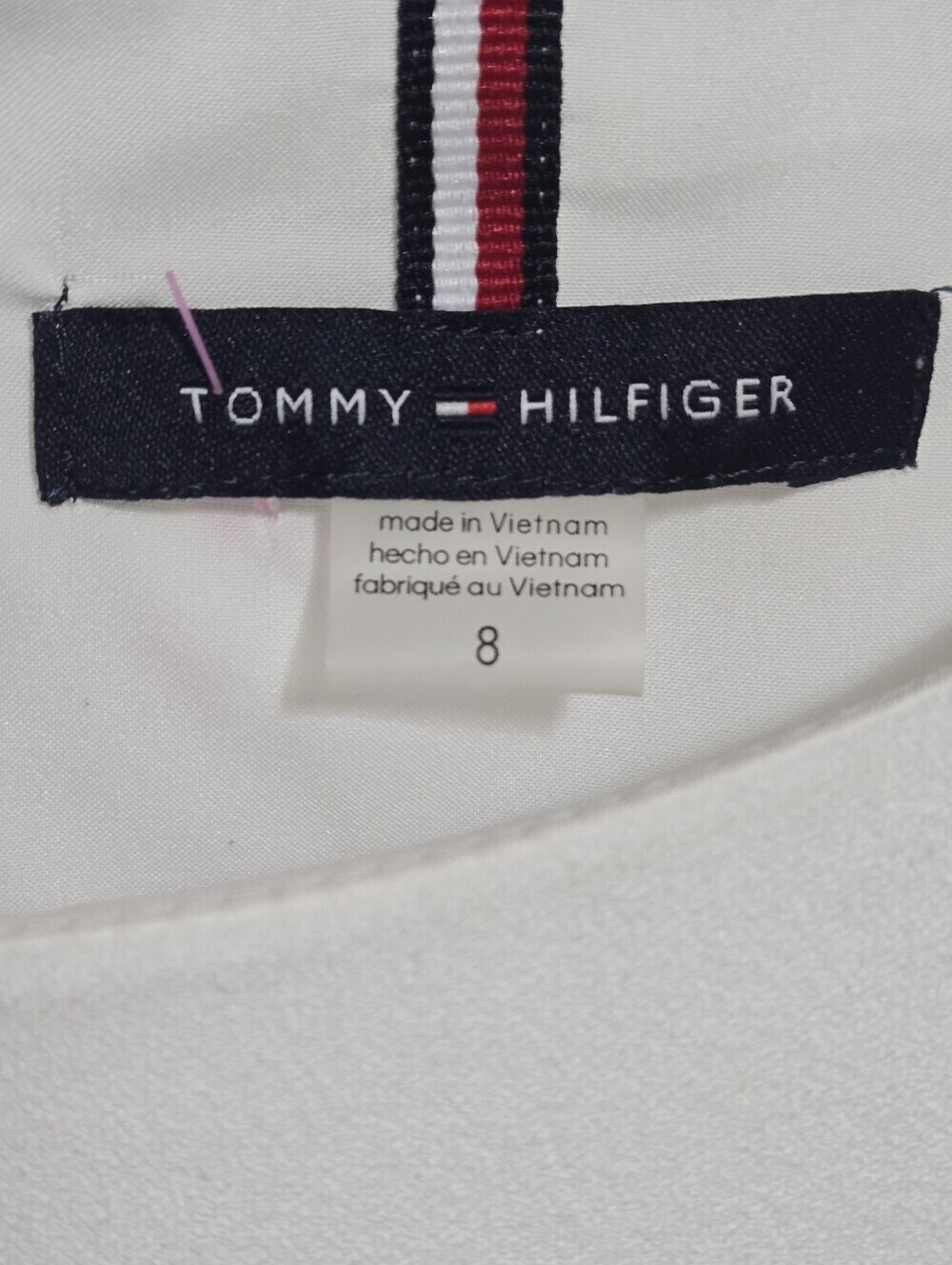 Tommy Hilfiger Colorblock Cap-Sleeve Midi Dress. Business, Layering, Assymetric - Picture 6 of 7